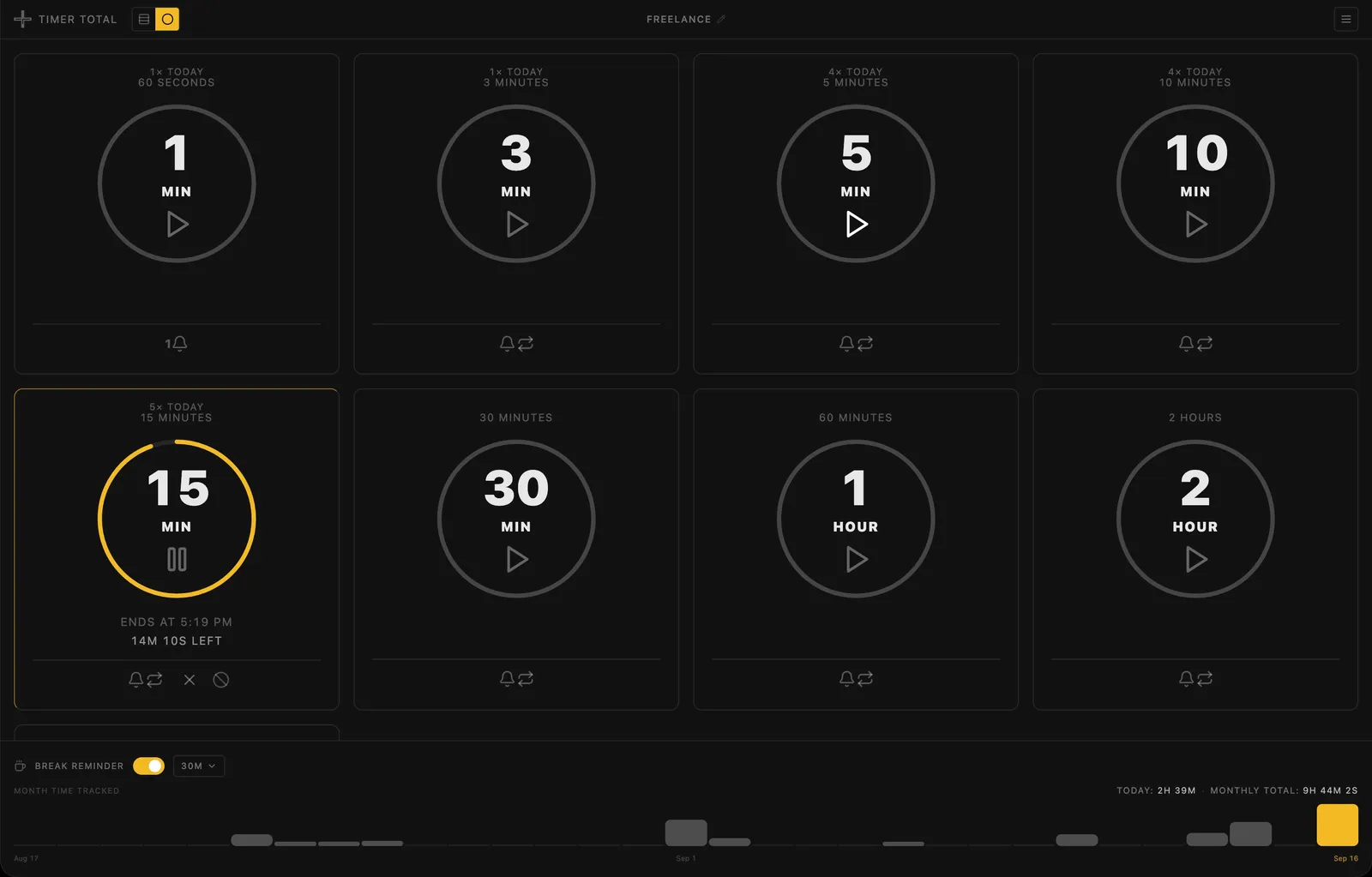 Timer Total desktop 2