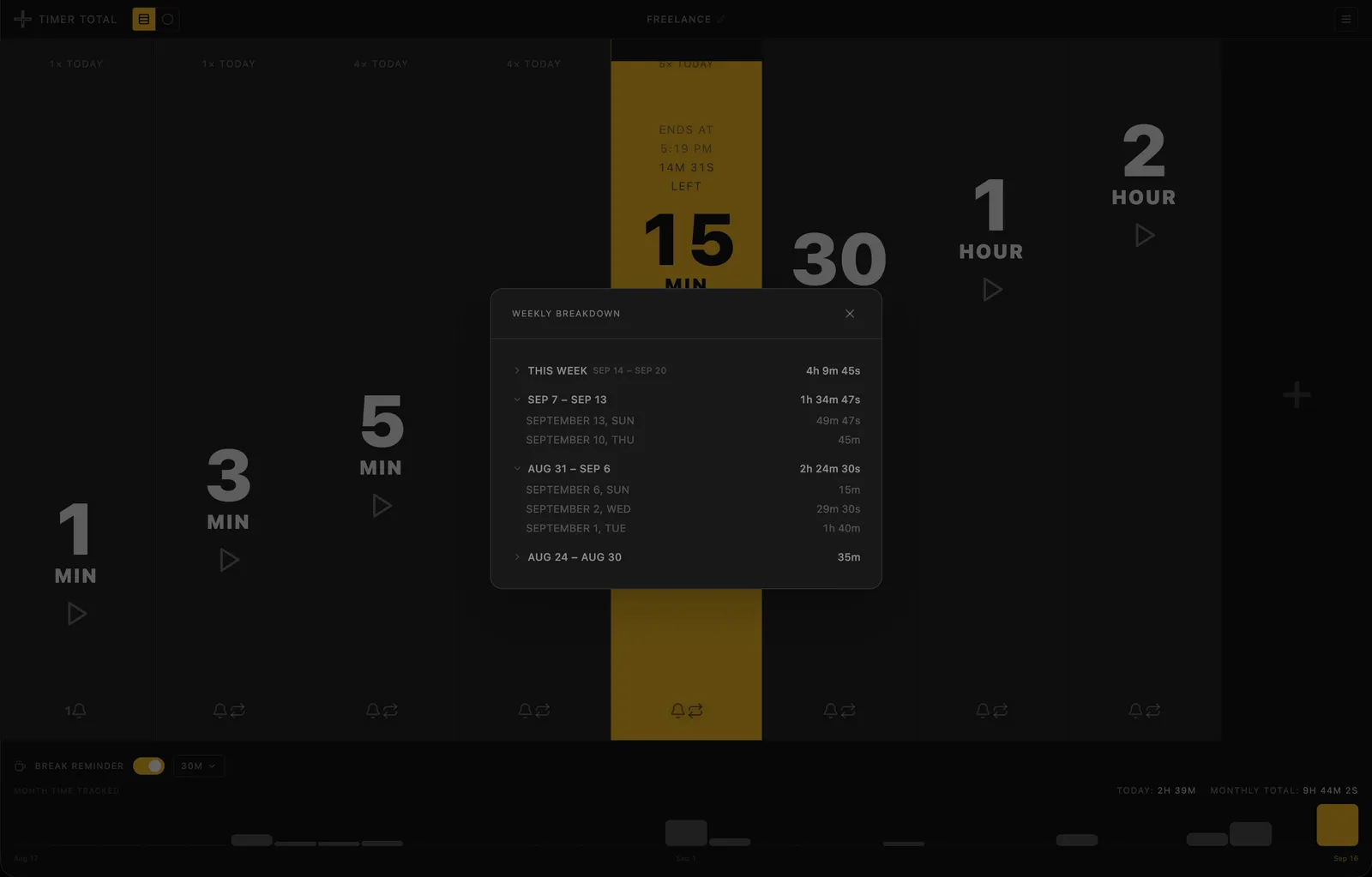 Timer Total desktop 3
